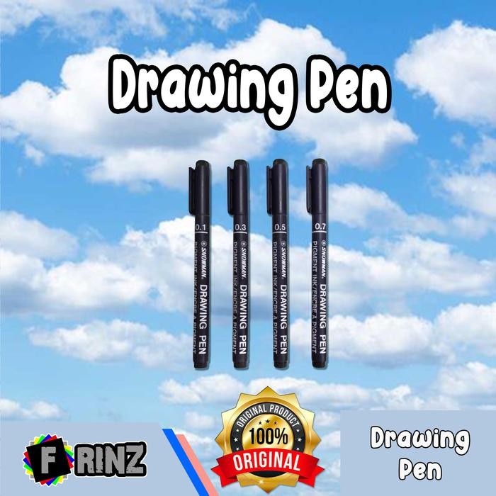 

ATK ~ Drawing Pen Snowman / Pulpen Menggambar Teknik
