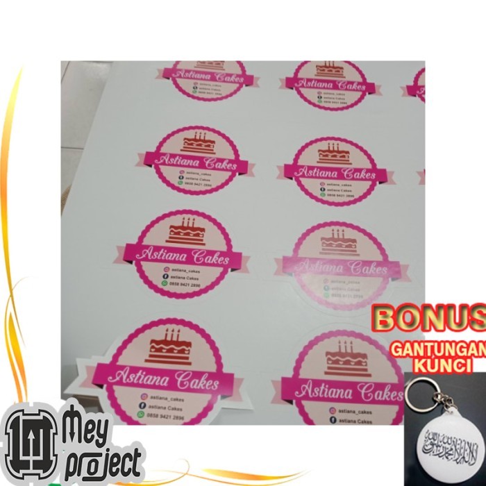 

MEY stiker label kemasan makanan dan minuman