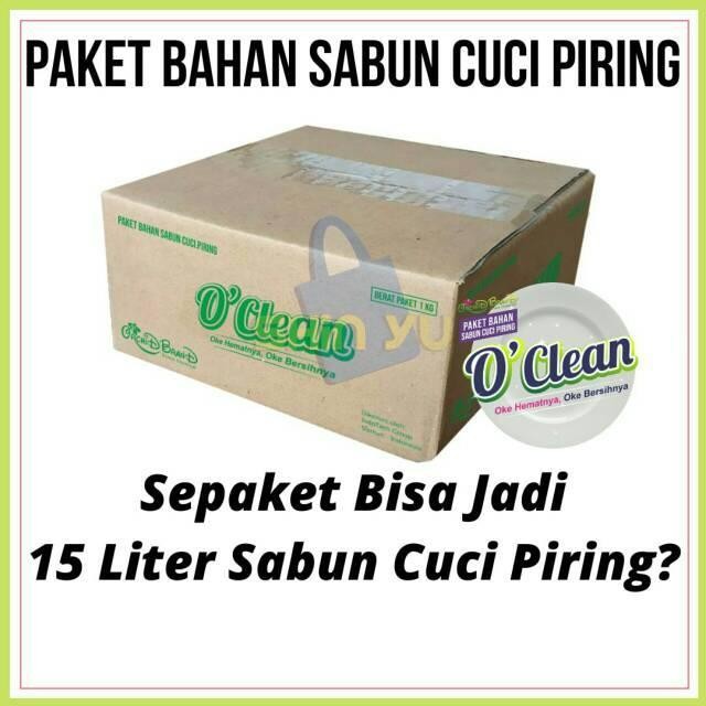Bahan Sabun Cuci Piring Kesat O'clean Oclean Ampuh Basmi Lemak Hijau