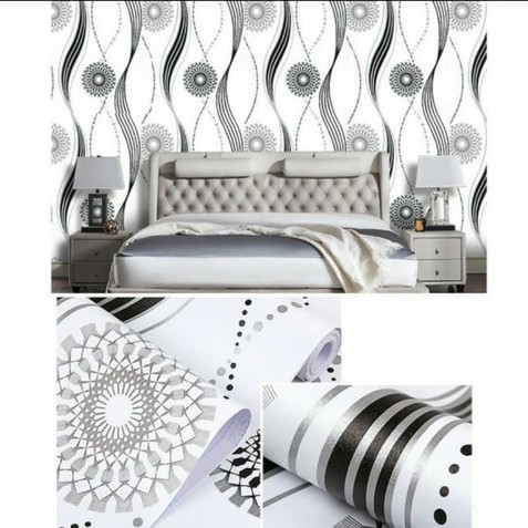 [SIAP KIRIM] Walpaper Lem Dinding - Wallpaper Stiker Dinding - Wallpaper Tembok Kamar Tidur Ruang