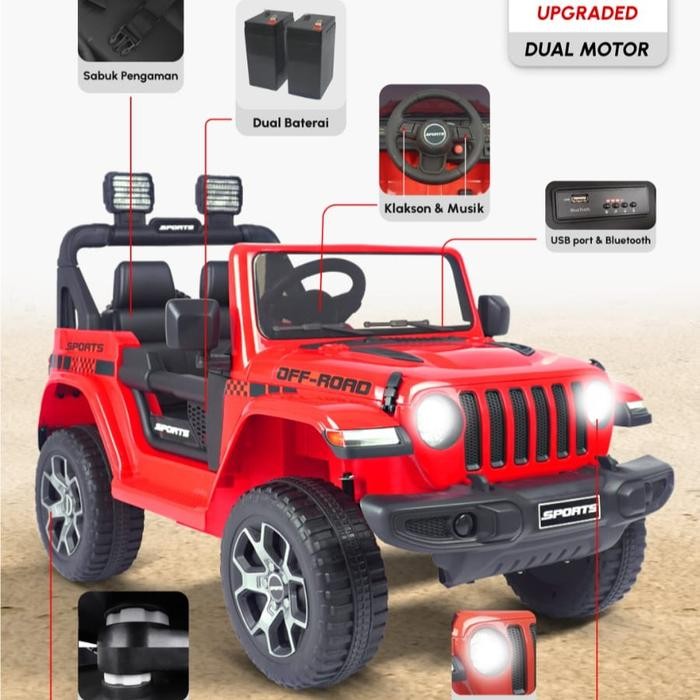 M 8288 MOBIL AKI M8288 DUAL PMB Lampu Led Dinamo