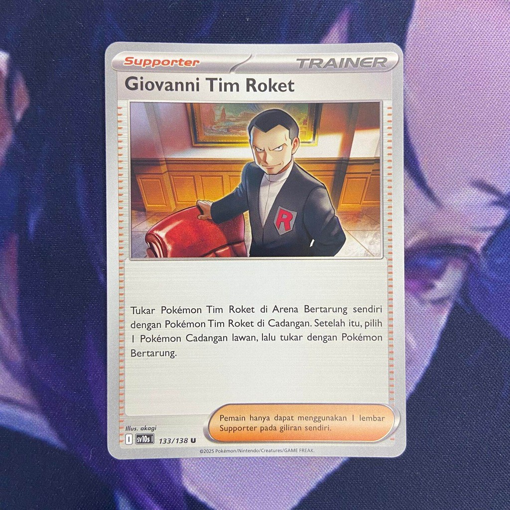 pokemon (ID) giovanni tim roket - Regulasi I - NO FOIL