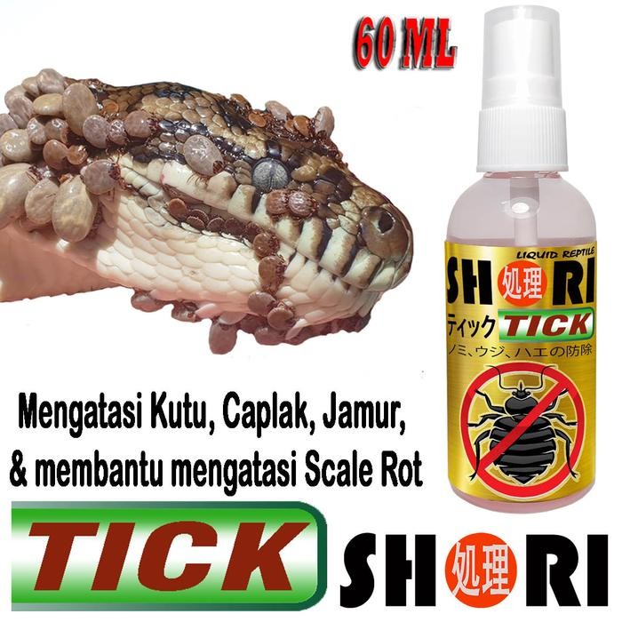 SHORI TICK OBAT ANTI KUTU JAR CAPLAK PARASITE REPTILE SCALE ROT ULAR IGUANA BIAWAK VARANUS REPTIL