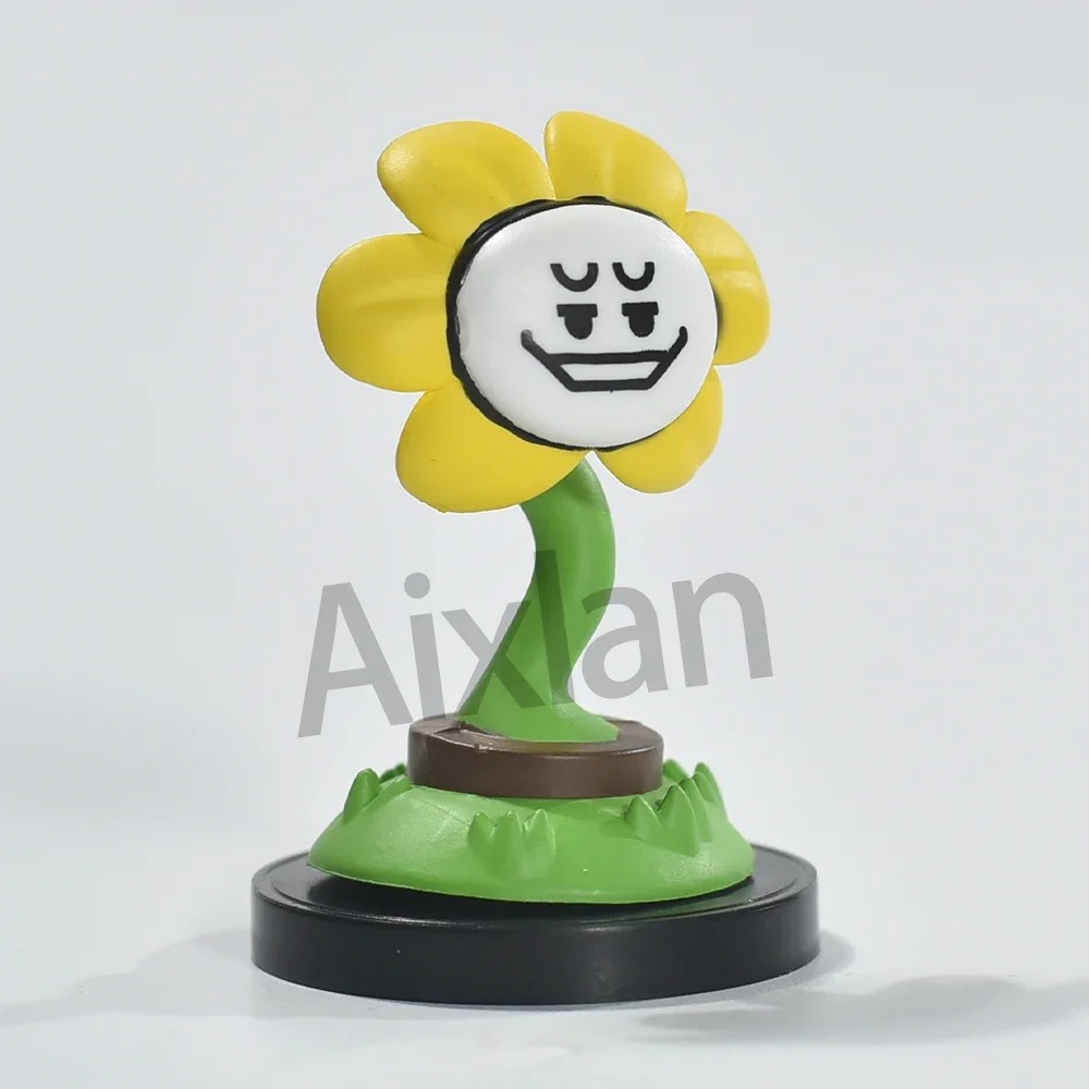 Aixlan Undertale Figure Flowey Sans Q Version Pvc Action Figure Amine Birthday Gift Collectible