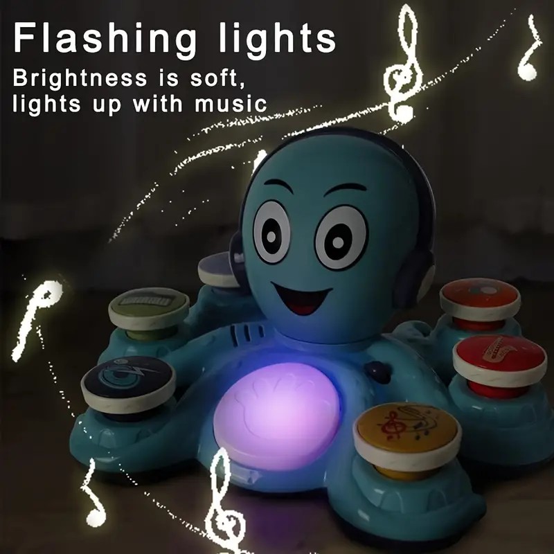 Baby Musical Toys Learning Toys For Toddlers Octopus Music Toys Preschooler Musical Educational