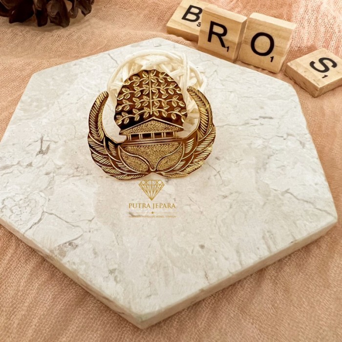 ASLI BROS KORPRI PIN KORPRI ASN PREMIUM LAPIS EMAS READY STOCK