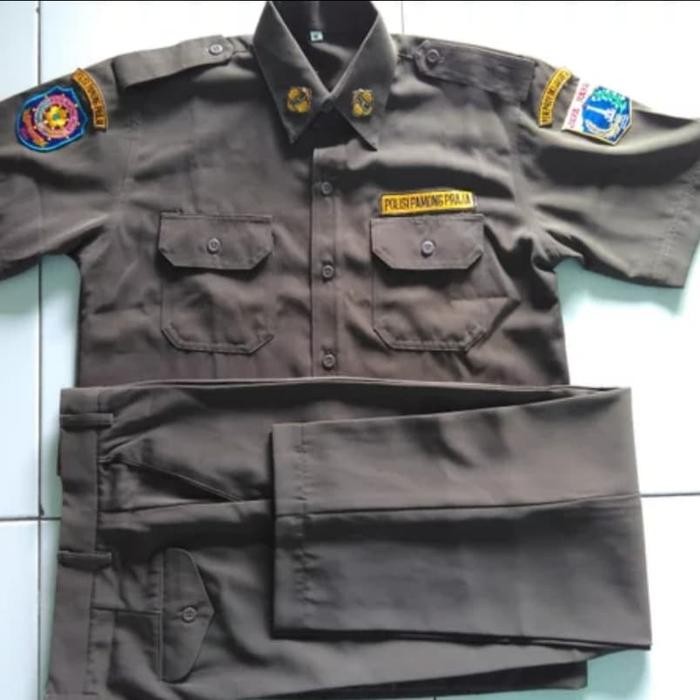baju seragam pdh satpol PP lengkap dengan bet