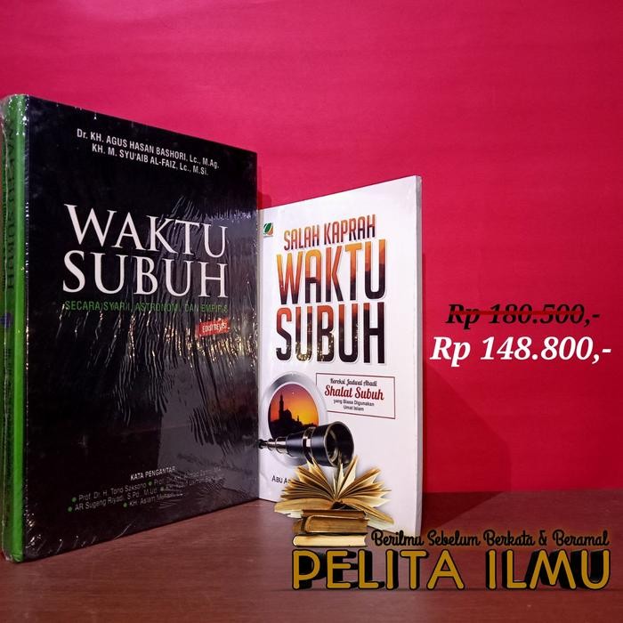 

TERBARU!!! PAKET BUKU KOREKSI WAKTU SHUBUH BERDASARKAN AL-QUR'AN DAN AS-SUNNAH READY