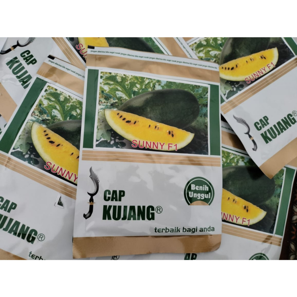 Obral Benih Semangka Inul Kuning Isi Kurleb 500 Biji Sunny F1 Cap Kujang