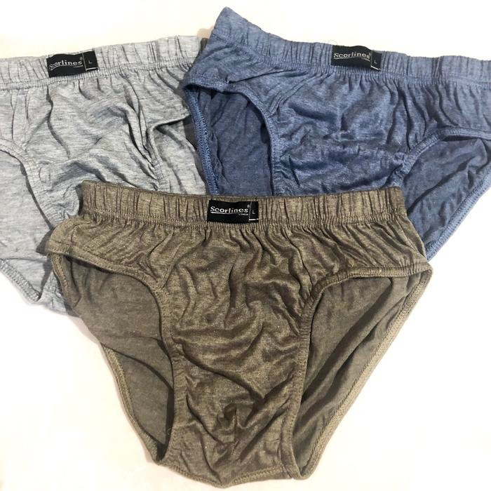BELANJA 3 PCS SCORLINES UNDERPANTS CELANA DALAM PRIA RUI