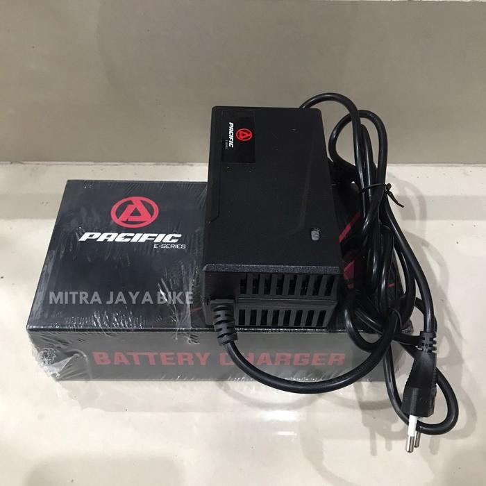 Inc Ppn- Battery Charger Pengecas Sepeda Listrik By Pasific 48V-12/20Ah Grab/Gosend