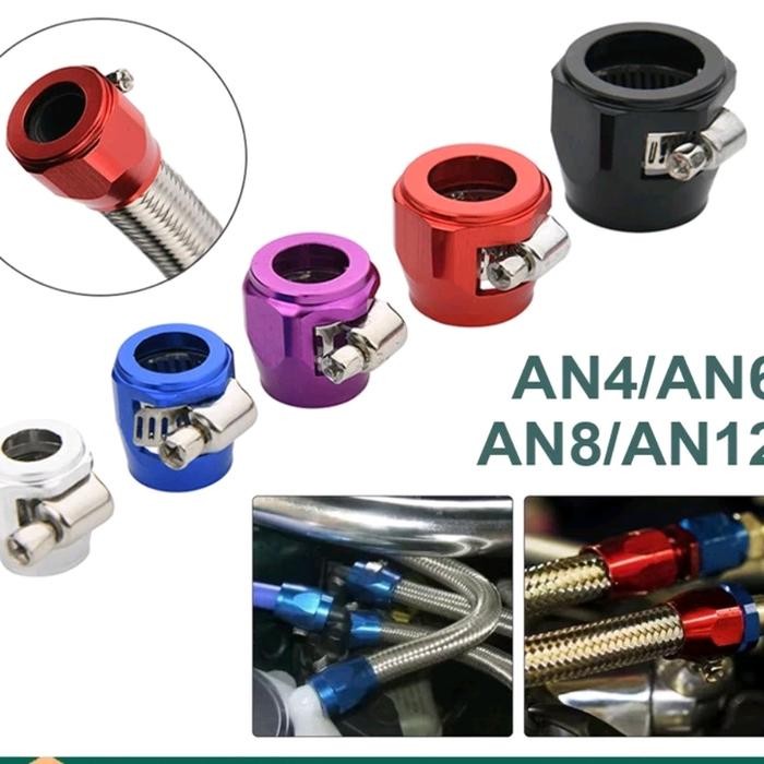 Klem Selang Bensin Hose Clamp Selang Bensin An4/An6/An8/An12 Aluminium #Gratisongkir