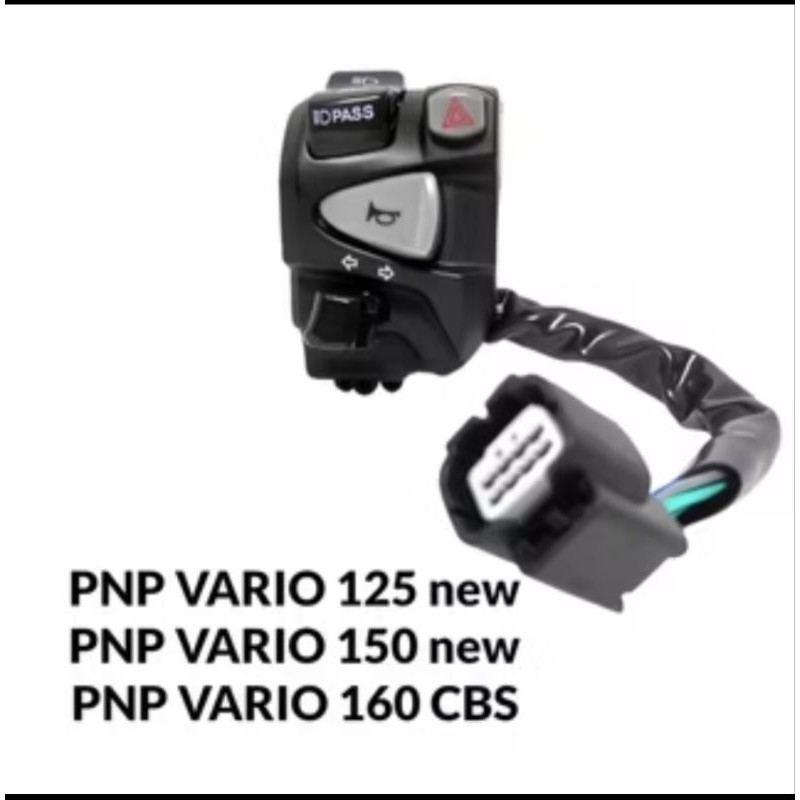 SAKLAR HOLDER KIRI VARIO 125 LED NEW/ 150 LED NEW / 160 CBS PNP SAKLAR KIRI VARIO