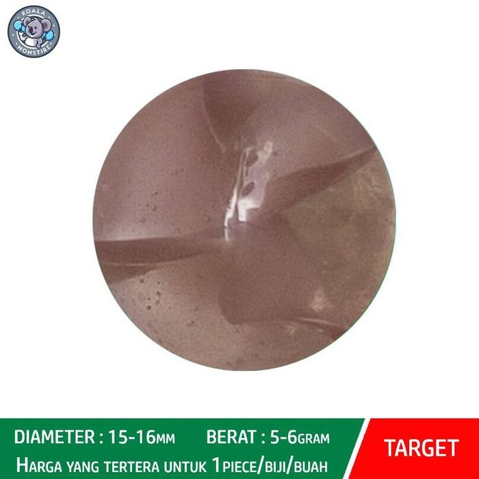 ASLI Kelereng Gundu Lavender Single Cat Eyes Marble Balap Belimbing