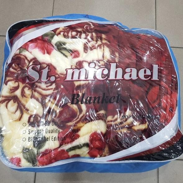 Selimut St Michael Biru uk 200 x 220 cm