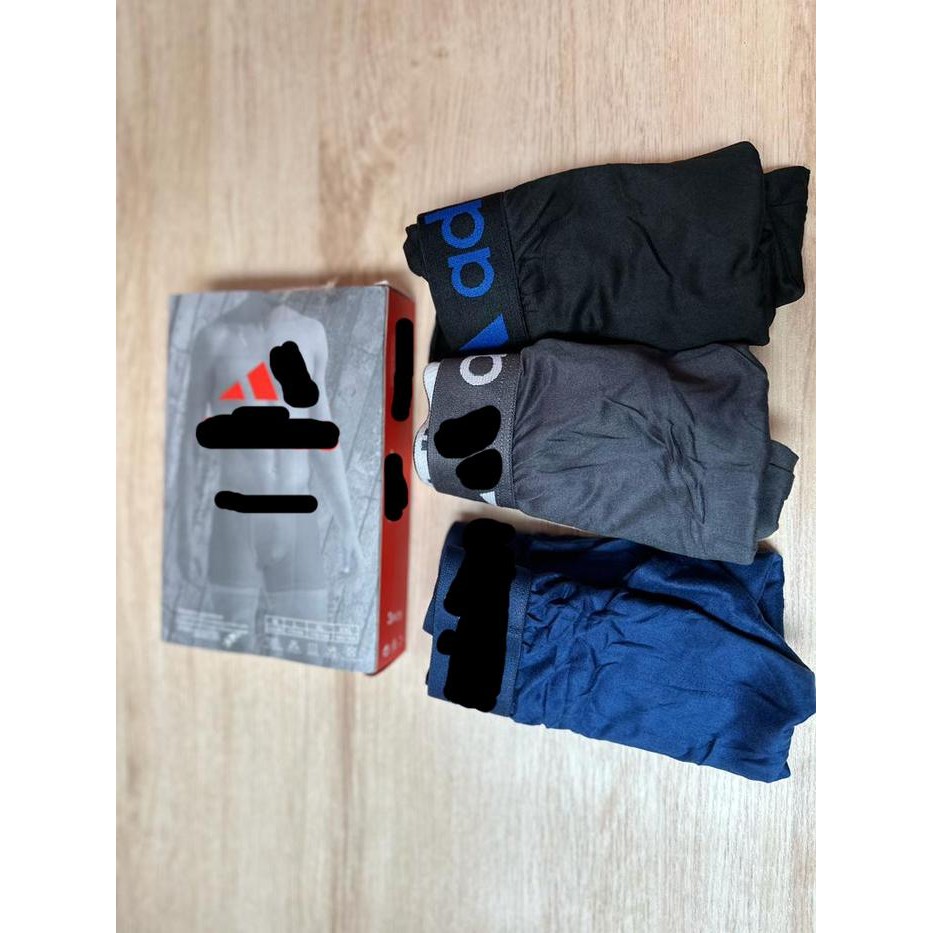 HARGA SPESIAL 3 PCS CD BOXER ADIDAS / NIKE / CEKA - CELANA DALAM SEGI EMPAT PRIA BMN