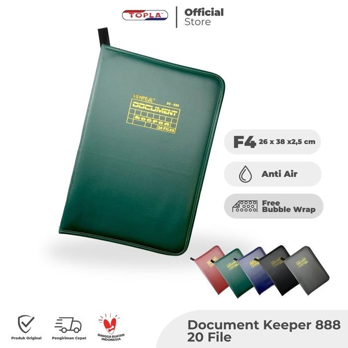 

Topla Dokumen Keeper isi 20 File Map Dokumen Resleting Folio Map Ijazah Biru Hijau Hitam Merah