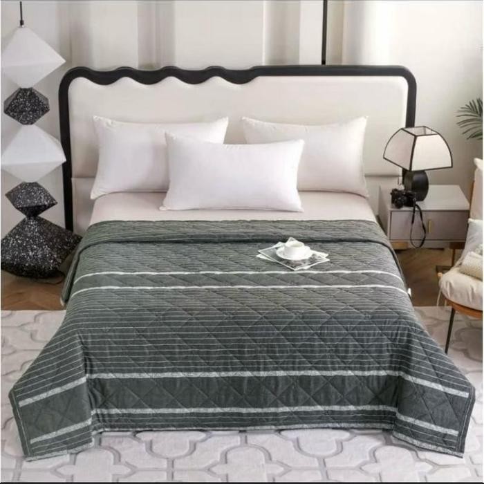 selimut katun motif pohon kelapa 180x200cm selimut hangat SRH Indonesi