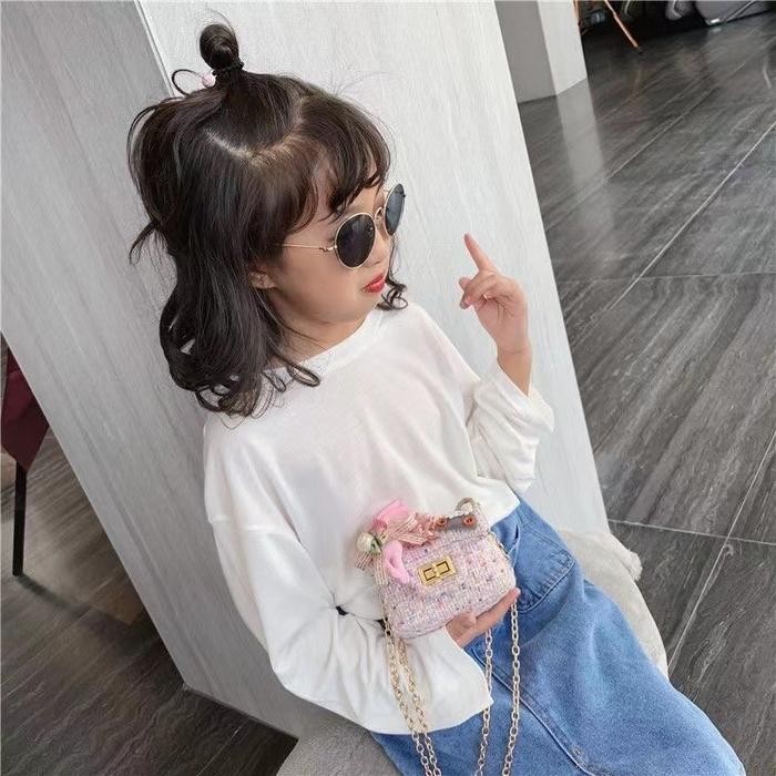 Tas Anak Selempang / Sling Bag Anak/ Tas Aksesori Mutiara Lucu TR-22