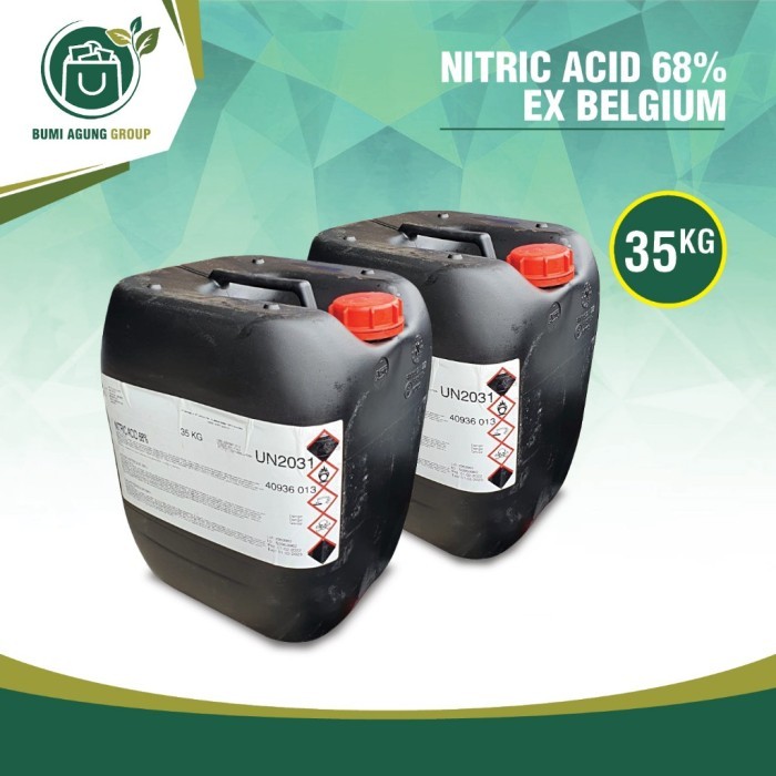 NEW ` HNO3 35 KG KADAR 68% 35KG NITRIC ACID 35 KG 1 JERIGEN JERIGENAN COPY