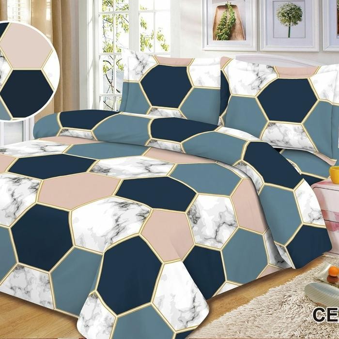 Sprei Single Halus katun Jepang (120x200)(100x200) T40cm Cezar