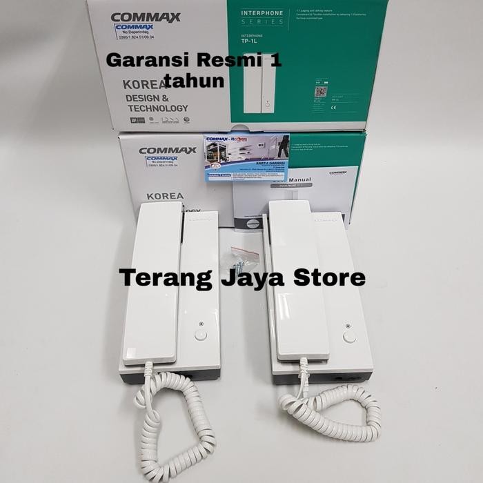 JTTOP" INTERPHONE COMMAX TP-1L (2 UNIT) INTERCOM COMMAX TP-1L