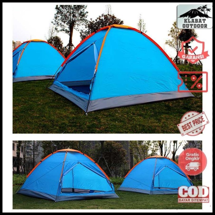 Terhemat Tenda Camping 4 5 Orang Dewasa Gunung Waterproof Dewasa Anak Murah