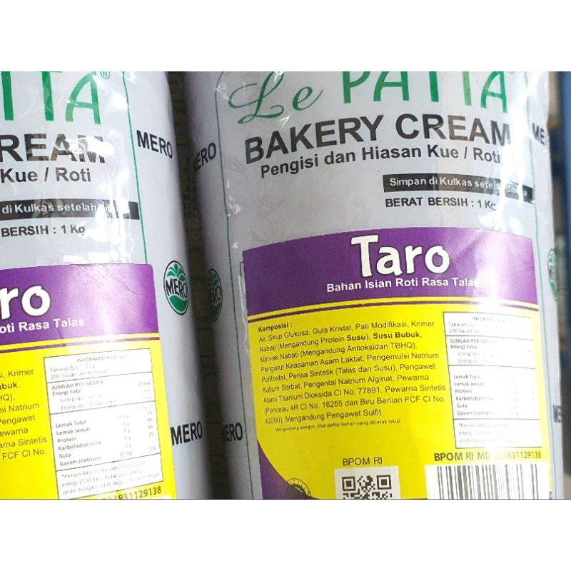 

Konter Makanan Mero Le Patta Taro 1Kg / Selai Lepatta Taro 1Kg / Selai Taro Mero 1Kg