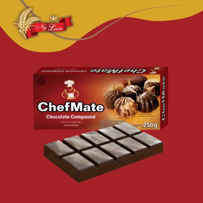 

Konter Makanan Chefmate Dark Chocolate Compound / Cokelat Hitam 250 Gr