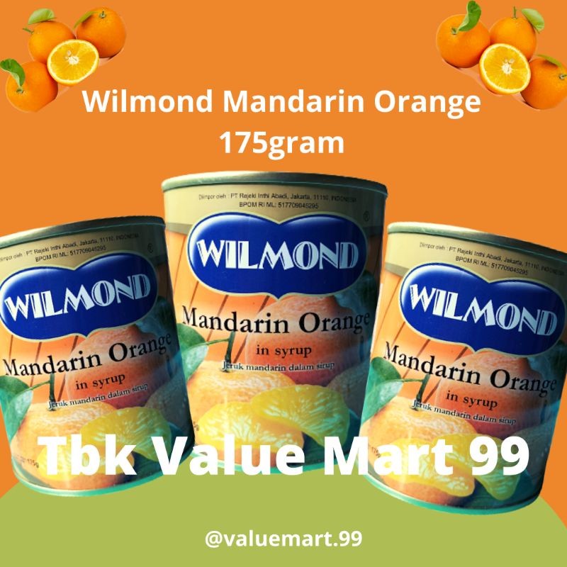 

Konter Makanan Wilmond Mandarin Orange 175Gram