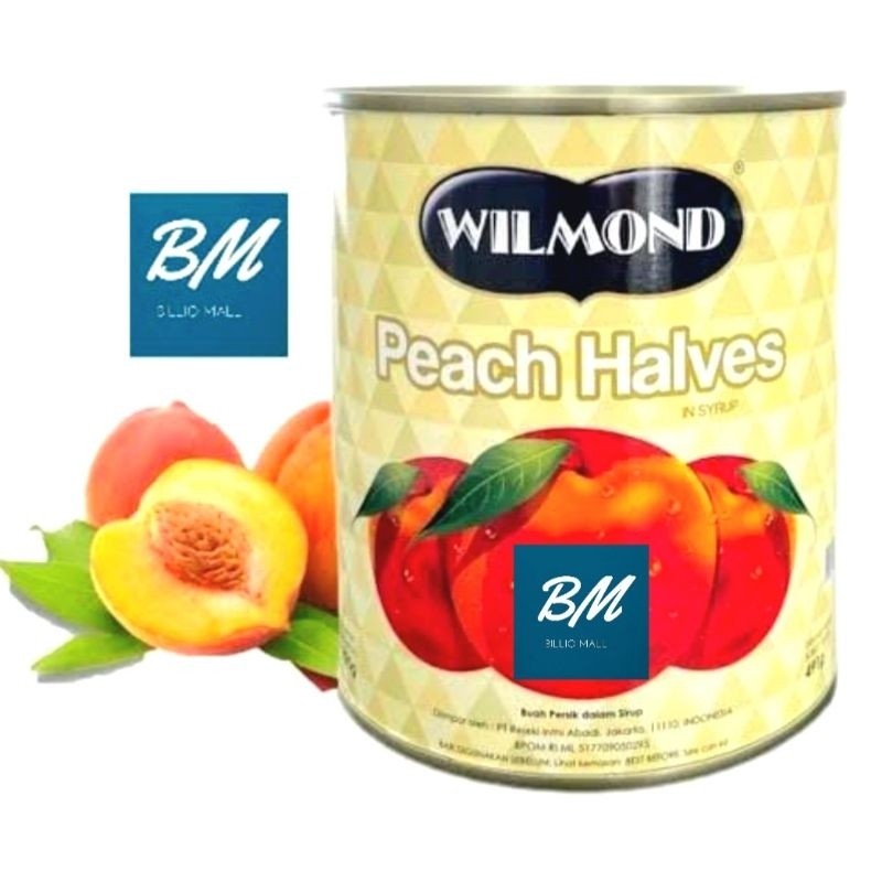 

Konter Makanan Wilmond Peach Halves China 825 Gr Buak Persik Sirup
