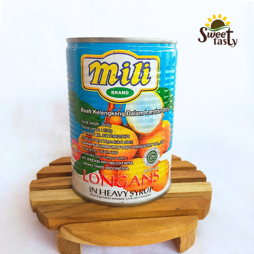 

Konter Makanan Lengkeng Longan Kaleng Mili 567G / Mili Buah Leci Dalam Sirup Kaleng 567 Gr