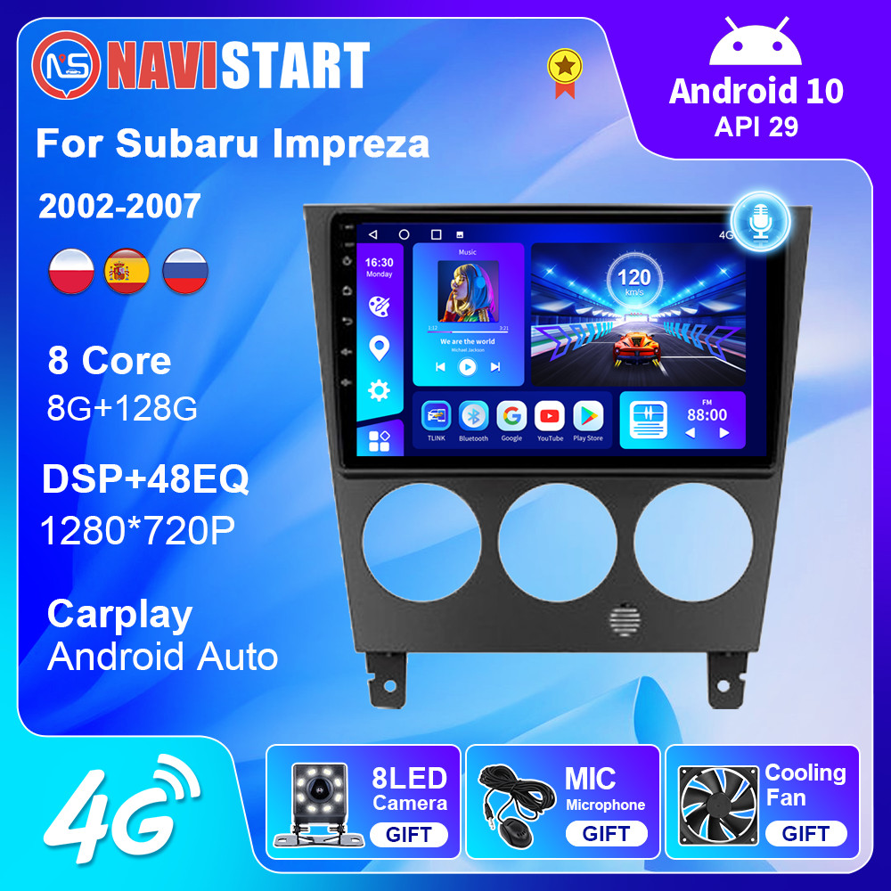 NAVISTART Android 10 Car Radio for Subaru Impreza 2002-2007 Stereo