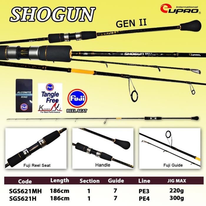 SALE  JORAN PANCING EUPRO SHOGUN GEN II SPINNING & OVERHEAD CARBON HOLLOW HELIX CONSTRUCTION FULL