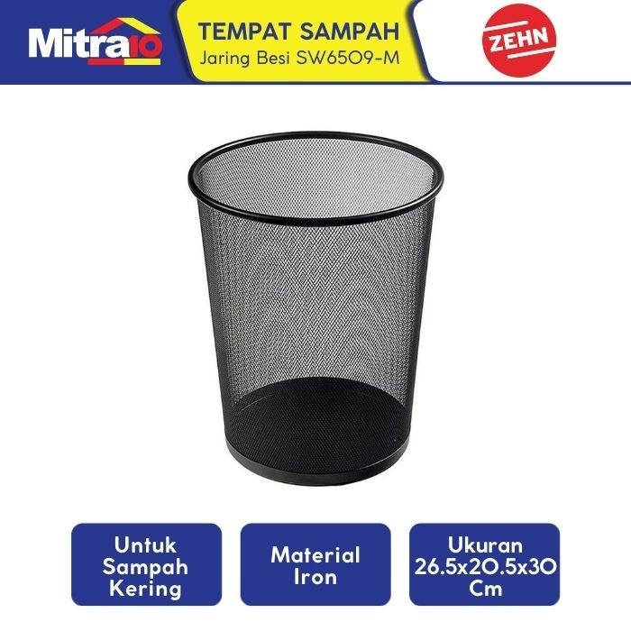 Zehn Round Mesh 12L (Tempat Sampah)