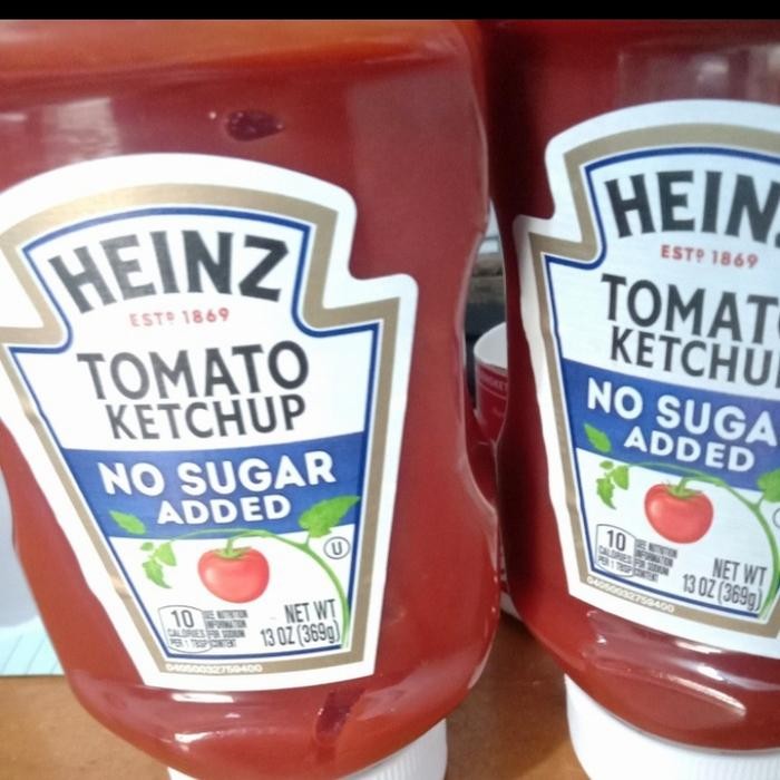 

Ready Heinz Tomato Ketchup No Added Sugar 369Gr Sauce Saus Tomat