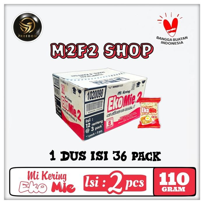 

Ready Mie Kering Eko Mie Nikmat Dan Hemat Isi 2 - 110 Gr (Harga Karton)