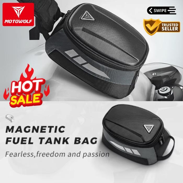 Tas Touring Motor Motowolf tankbag Magnetic Premium Waterproof