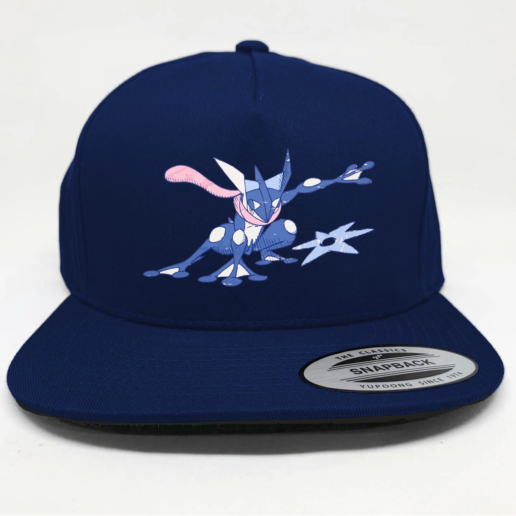 Topi snapback Anime Pokemon Greninja Pokeball element UT
