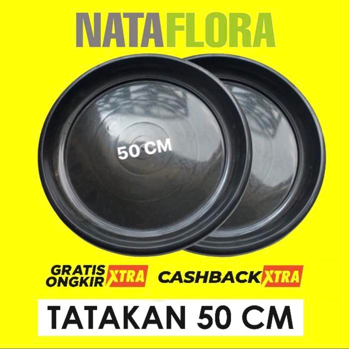 tatakan pot 50 cm hitam untuk alas pot 50 cm hitam jumbo tabulampot