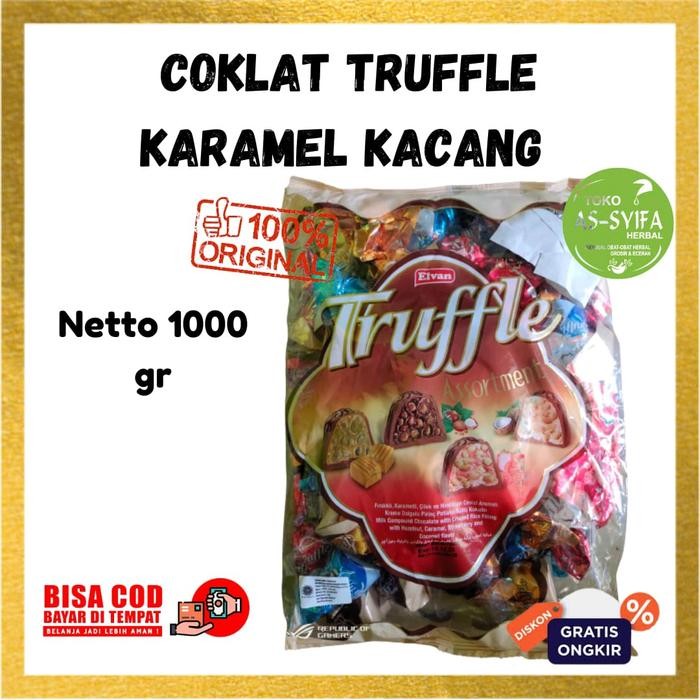 

Coklat Elvan Truffle 1 Kg Mix Coklat Turki Oleh oleh Haji Coklat Arab New