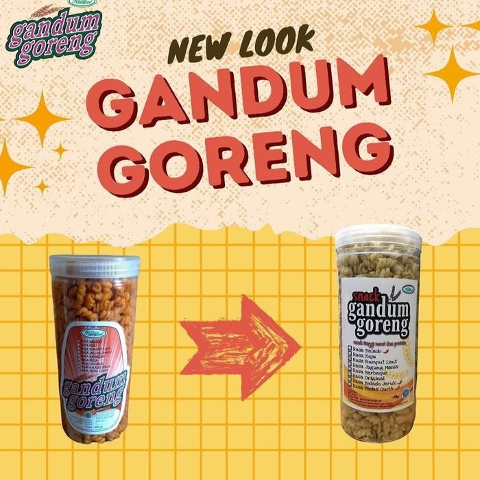 

Gandum goreng 400g cemilan diet snack sehat ko New