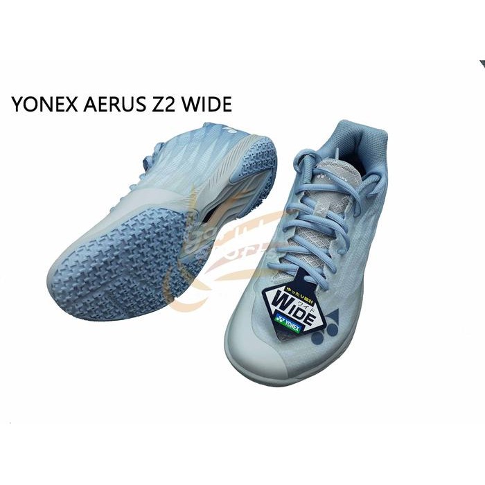 SEPATU BADMINTON YY AERUS Z2 WIDE SEPATU AERUS Z 2 WIDE LIGHT BLUE