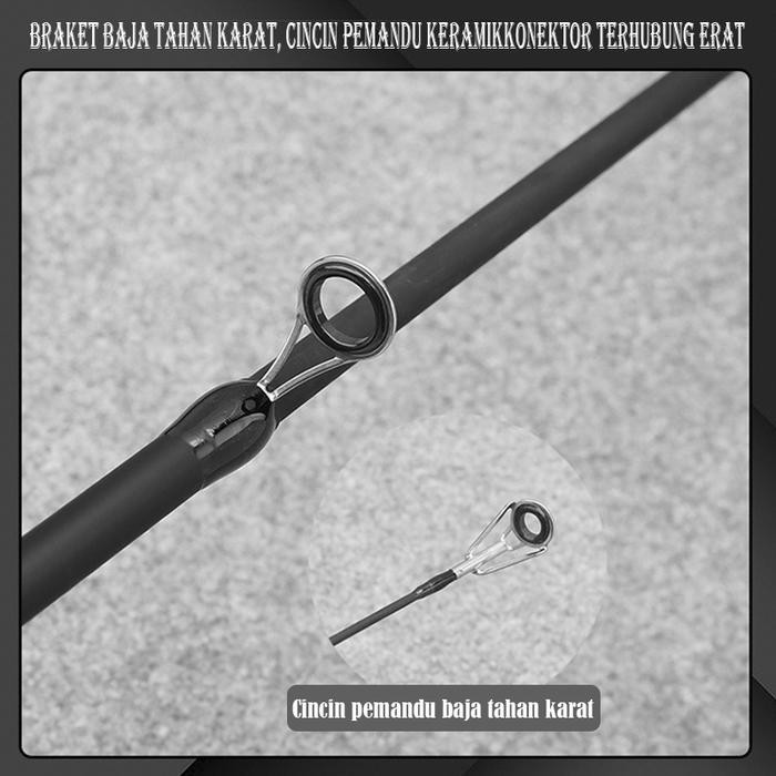 Termurah pancing set joran pancing 1.8-2.1m reel pancing Memancing laut pancingan set lengkap