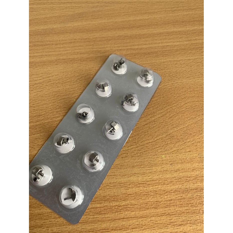 Ready.. Knop Crown Stem As Drat Jam Tangan Logo Ap Silver