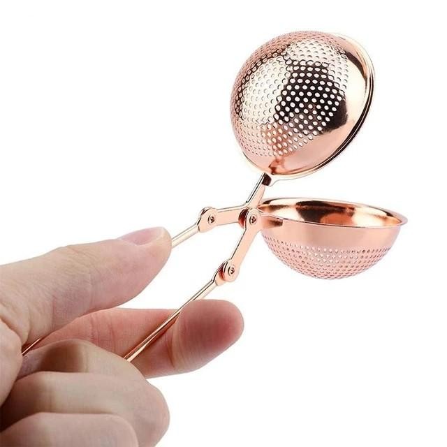 

PREMIUM Tea Strainer Infuser / Saringan Teh Warna Gold & Rose Gold PREMIUM