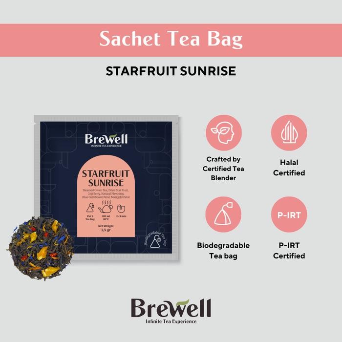 

BREWELL FRUITY SERIES - PREMIUM TEA BAG SACHET PREMIUM