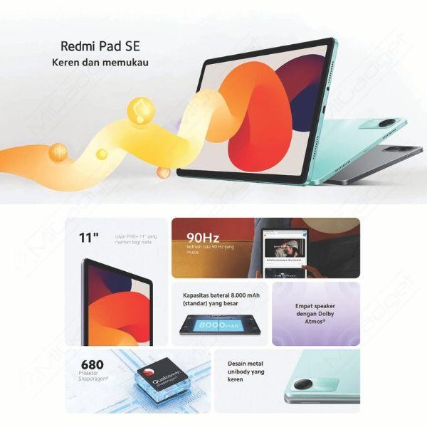 Murah.. Tablet Xiaomi Redmi Pad Se Snapdragon 680 Garansi Resmi Xiaomi Pad Xiaomi 11