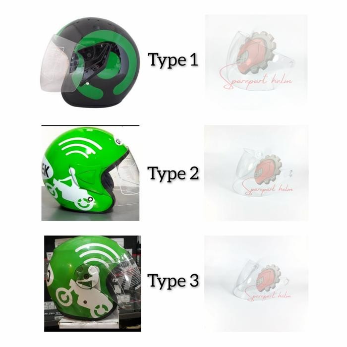 Kaca helm Driver Visor helm *