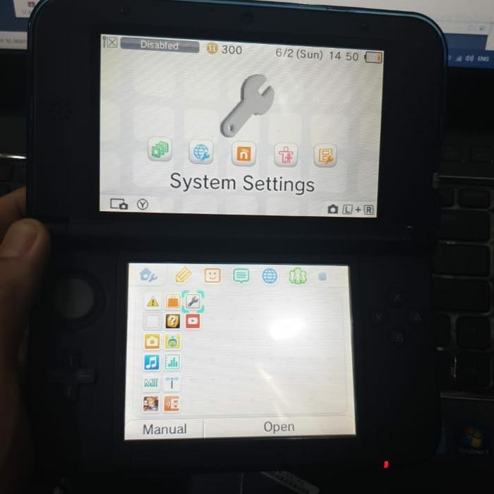 Nintendo 3DS XL Sekmul Lengkap Full Set All ORI bisa Nes Snes SEGA PS1 Atari GBA NDS Games Cheat